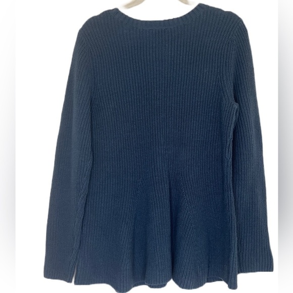 J Jason Wu Women’s Sweater Navy Blue Crew Neck Pull On Size Large - Picture 2 of 7